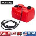 12L/3 Gallon Boat Fuel Tank Plastic Marine Outboard Boat Gas Tank with Hose