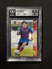 Lionel Messi Rookie Card 2004-05 Panini Megacracks La Liga #71 RC BGS 6.5 NEW. rookie card picture