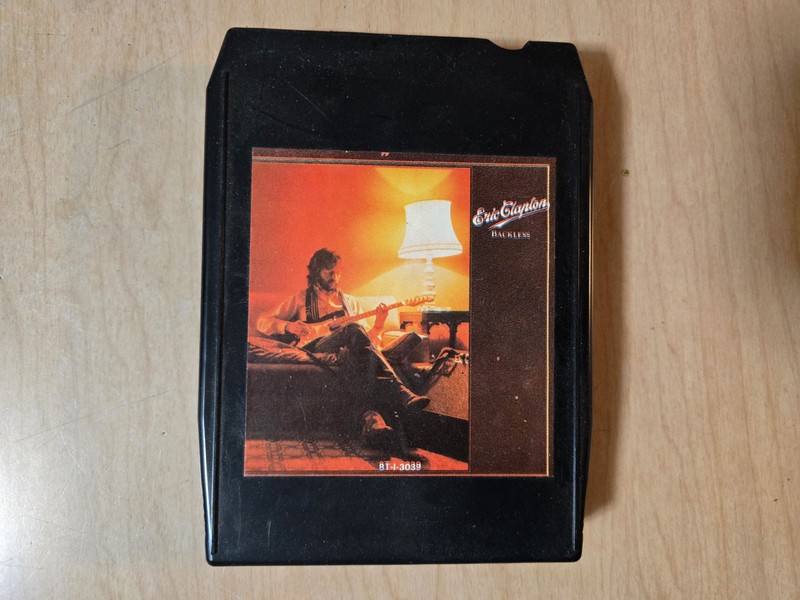 Eric Clapton Backless Untested 8 Track Tape