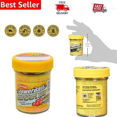 1.75 Oz PowerBait Trout Dough Bait - Salmon Egg Aroma, Increased Visibility