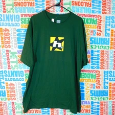 HUF Vega H Star Logo Graphic T Shirt Size XL New With Tags Green