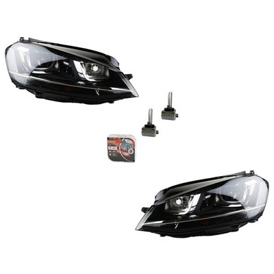 Scheinwerfer L R Set + Osram Night Breaker Laser passend für VW Golf VII TFL LED