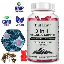 3 In1 Gummies 60 Gummy Boosts Endurance Vitality Boosts overall Energy Levels