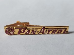 GE General Electric Pan-A-Trol  Gold Tone Tie Clip For Men 