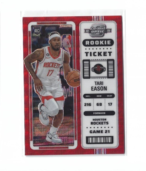 2022-23 Panini Contenders Optic Tari Eason Rookie Ticket Red Wave Prizm #10
