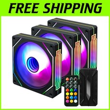 3-Pack ARGB Case Fans with Remote Control
