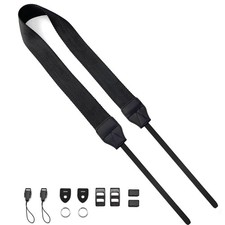 Camera Neck Straps for DSLR Camera or Binoculars Strap Black