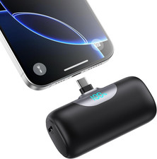 Mini Portable Charger 5500mAh USB-C PD Fast Charging Power Bank for Smartphone