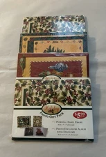 4 Holiday Photo Gift Packs Inc 4x6 Pedestal Easel Frame & Album Holds 12 Photos