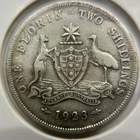 1923 Florin Coin - Fine or Better - George V Silver Predecimal Australia
