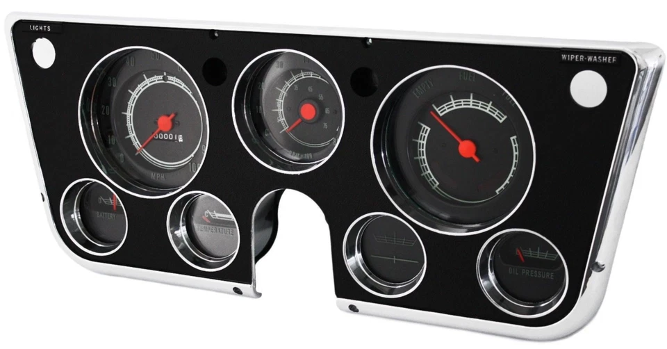 Cuadro completo de medidor de tablero de tacómetro para camioneta Chevy/GMC 69-72 con tacómetro de 8.000 RPM Foto 2 de 4