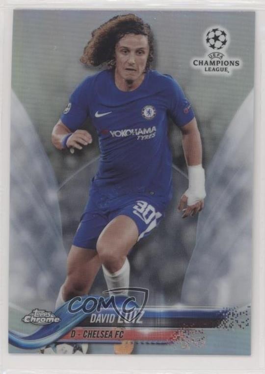 2017-18 Topps Chrome UEFA Champions League Refractor David Luiz #70 n0c