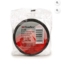 NEW 3M 50349 Temflex 2155 Rubber Splicing Tape 1-1/2 in x 22 ft x .030 in, 2ea