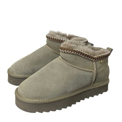 Mexx Suede Ankle Booties, Short, Shearling, Warm, Winter, Size 39 / US 8 Womens