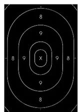 Action Target B-27C Repair Centers Target, Pack of 100, Black, B-27C BLACK