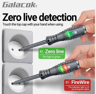 Elektrischer Prüftester Stift Schraubendreher Spannungsprüfer Stromkreistester Stift 12-220V