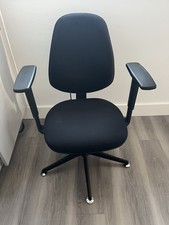 Posturite ACT1 Ergonomic Office Chair Lumbar Support Adjustable Arms Tilt Black