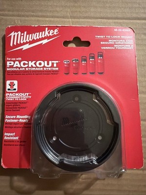 Milwaukee PACKOUT Twist Lock Mount 48-22-8399X Tumbler Base New Sealed