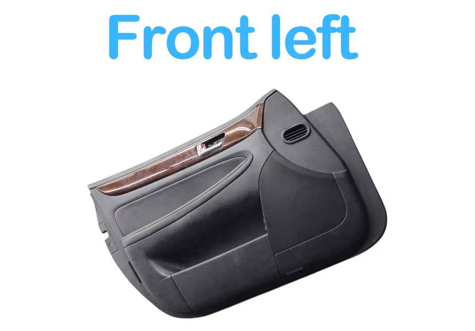 Hyundai Genesis 2009 cubierta interior del panel de la puerta del lado del conductor delantero izquierdo OEM Foto 3 de 4