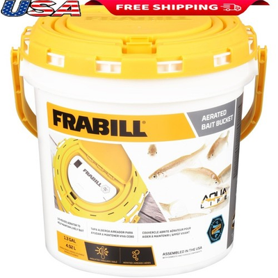 #ad Insulated Bait Bucket W Built In Aerator Portable Live Well Fishing Gear New $27.78