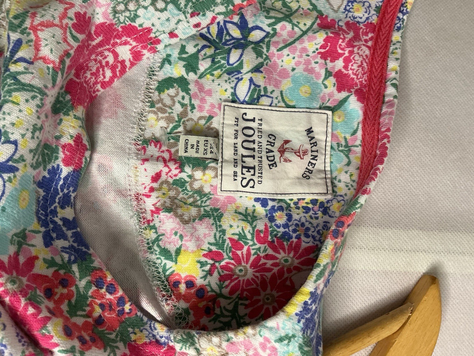 Joules Ladies Floral Top  Blouse Three Quarter Sleeve Multicolour Extra Small Xs image 4