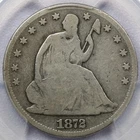 1872-CC 50c Seated Liberty Half Dollar - PCGS G 4
