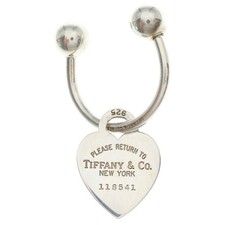 Tiffany Co. Return To Oval Heart Key Ring Silver 925