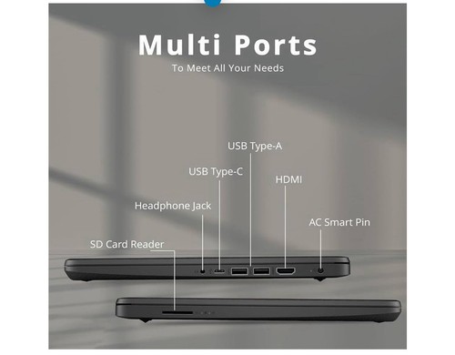 HP New 14” HD Ultra Thin Laptop - Afbeelding 2 van 3