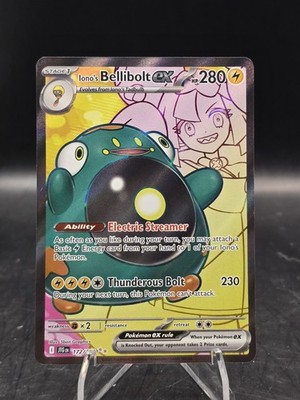 Pokemon TCG Iono's Bellibolt ex 172/159 Sv09: Journey Together Ultra Rare NM