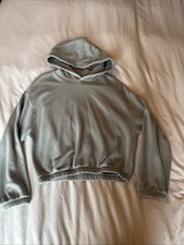 Women s Zara Crop Hoodie Sage Green Size Large New Without Tags