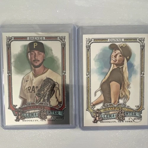2025 Topps Allen & Ginter Paul Skenes Livvy Dunne Pittsburgh Pirates 2 Cards