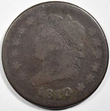 1810/09 CLASSIC HEAD LARGE CENT ~ NICE OVERDATE GOOD+!