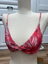 Volcom Women Sea U soon Vineck Eco True Swim bikini top Size Multiple