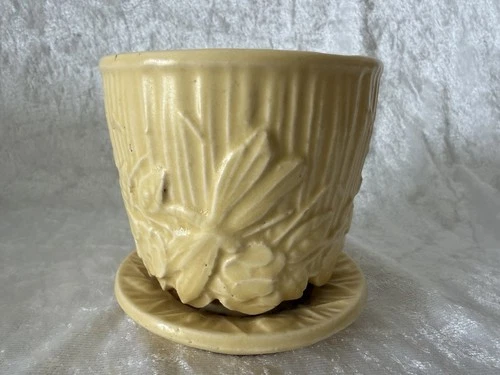 Vintage McCoy Dragonfly Flower Pot Planter