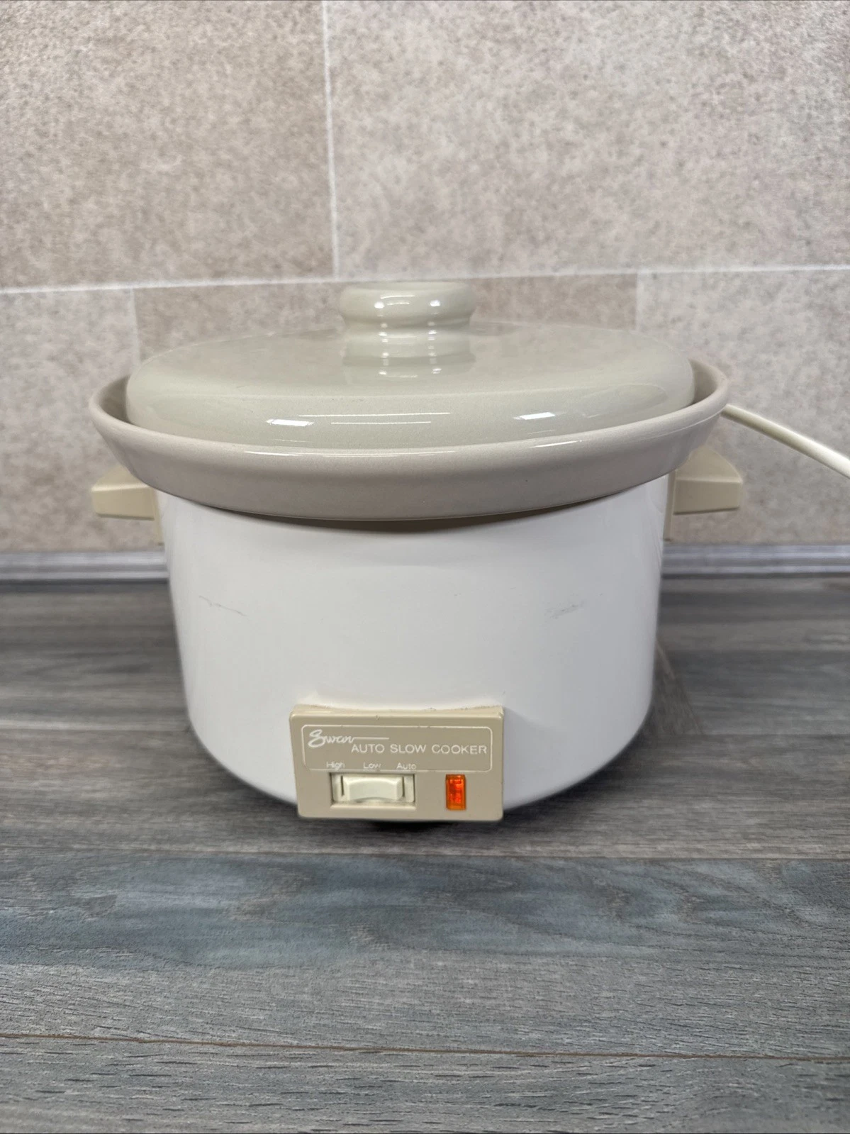 Swan P62 Vintage Ceramic Auto Slow Cooker Crock Pot 2.5L, TESTED & Working