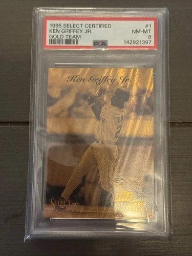 1995 Select Certified Gold Team #1 Ken Griffey Jr PSA 8