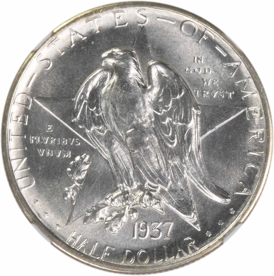 Texas Commemorative Silver Half Dollar 1937-D MS67 NGC - Image 3 of 4