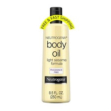 Neutrogena Body Oil, Light Sesame Formula, Fragrance Free, Lightweight Moisturiz