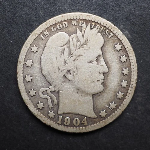 1904 *P * BARBER SILVER QUARTER  ***NICE*** FREE SHIPPING   C2058