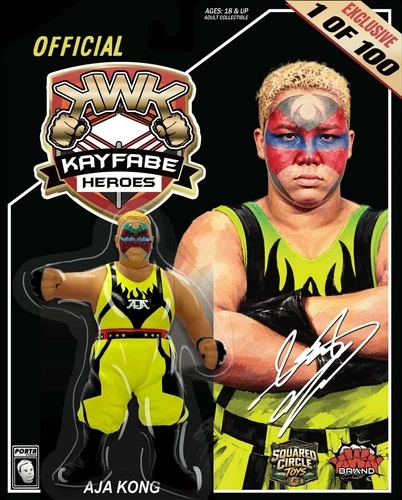 *Pre-Order* KWK Kayfabe Heroes Black Card Exclusive AJA KONG 1 of 100 WWF Retro - product listing photo