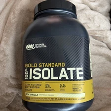 Optimum Nutrition Gold Standard 100%Isolate Whey Protein Rich Vanilla 46.5oz