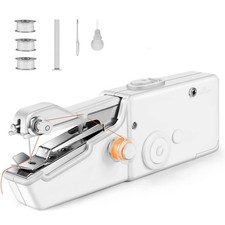 Mini Handheld Sewing Machine, Portable (White...