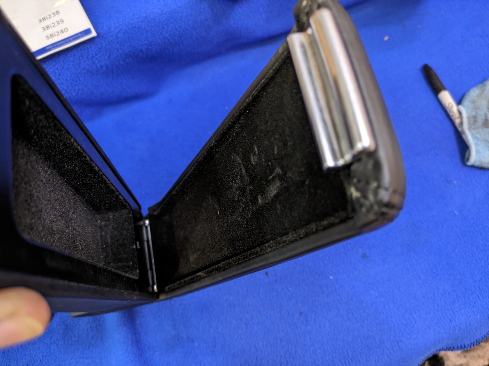 black Bentley Continental GTC GT Front Left Center Console Armrest Arm Rest OEM