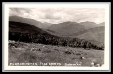 RPPC Jackson - New Hampshire Scenic View on Mount Washington 