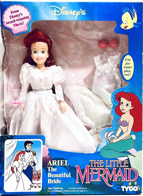 Tyco Disney's The Little Mermaid Ariel The Beautiful Bride 9.5'' Fashion Doll NIB