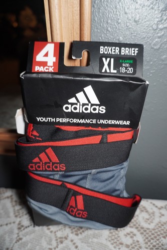 Adidas Open Box Youth/Boy XL/18-20 AEROREADY Boxer Brief Underwear 3 Pack - Picture 3 of 5