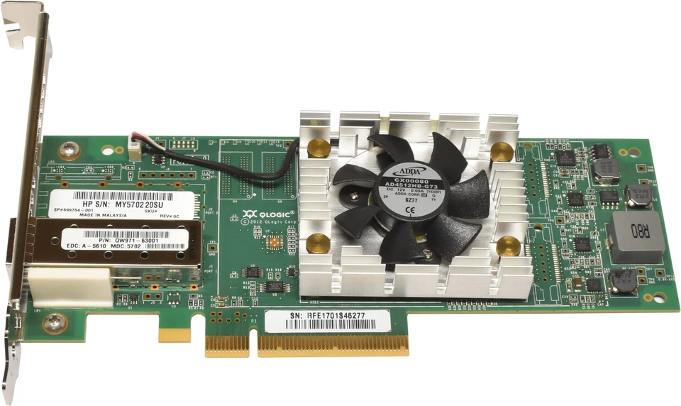 HP Qlogic QLE2660-HP Single-Port FC 16Gb PCle x8 Network Adapter FP 699764-001 - Bild 4 von 4
