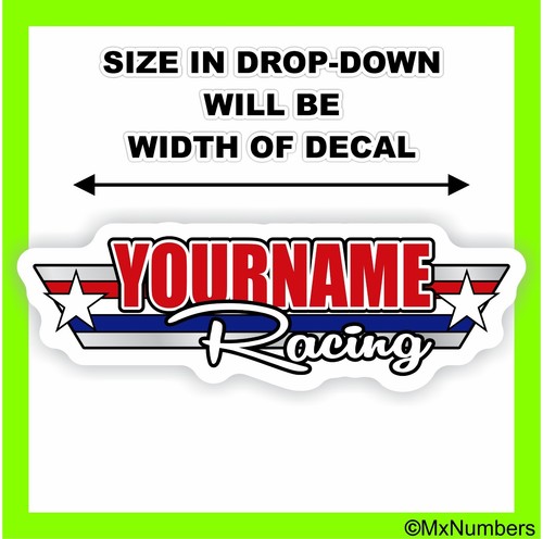 Custom Name Race Trailer Decal Sticker Graphics Truck MX ATV Go Kart Motocross - Bild 4 von 4
