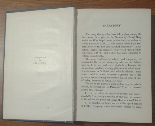 WWI 1917 US Infantry Privates' Manual Major James S Moss - Picture 4 of 13