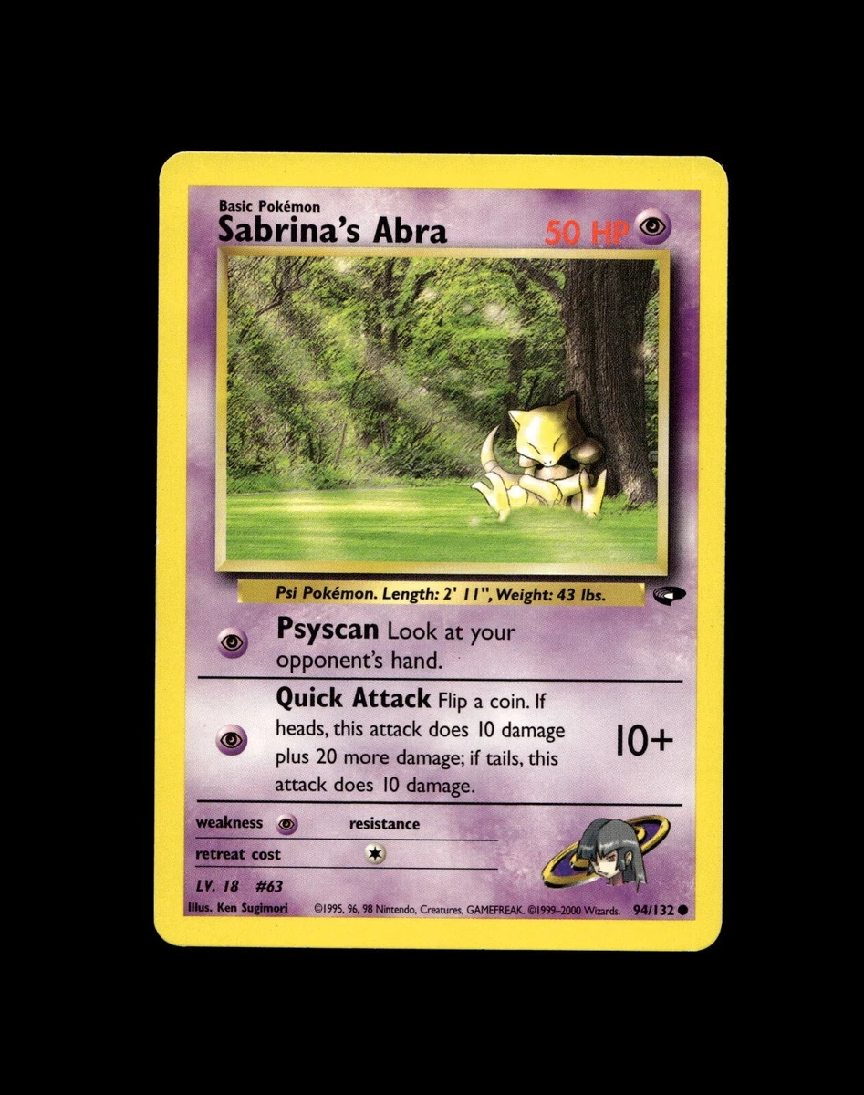 Sabrina's Abra 94/132 Gym Challenge for sale